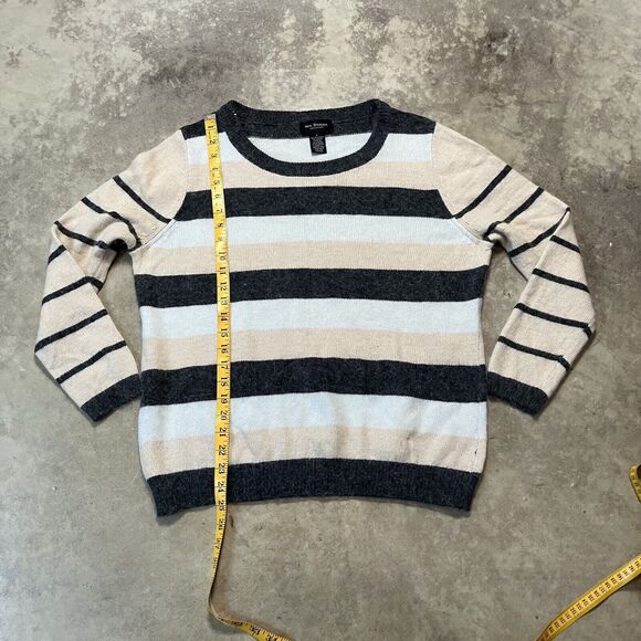 Iris Singer Sweater‎ Womens Large Striped Multicolor Angora Wool Blend - Picture 4 of 9